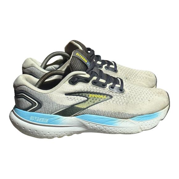 Brooks Other - Brooks Glycerin 20 Men's Size 10 White Gray Blue Running Sneakers Neutral Cush